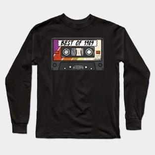 Best Of 1989 - Vintage Retro Cassette Birthday Gift Long Sleeve T-Shirt